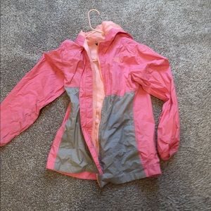 Girls Northface rain jacket